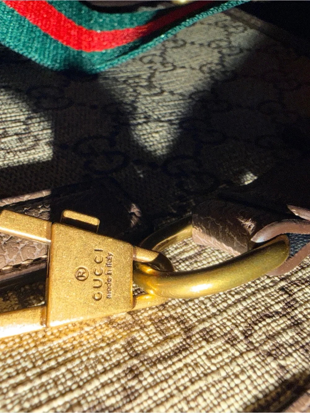Gucci GG Supreme Neo Vintage brown and beige monogram bag
